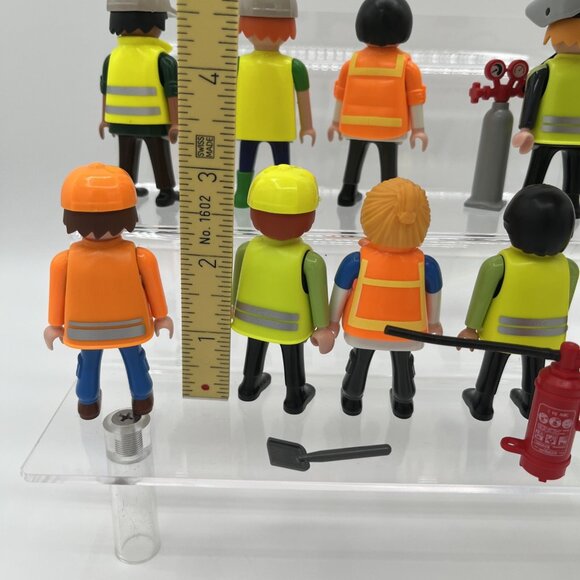 Playmobil Figures Construction Workers + accessories lot of 9 Welder - Picture 9 of 9